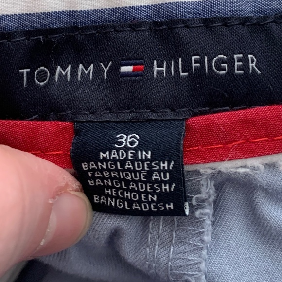 Tommy Hilfiger Light Blue Flat Front Chino Shorts- Size 36 - Picture 3 of 8